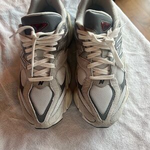New Balance Gray and White Sneakers